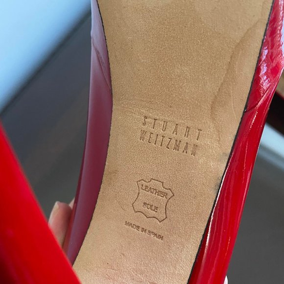 Red Stuart Weitzman Heels - Picture 5 of 6